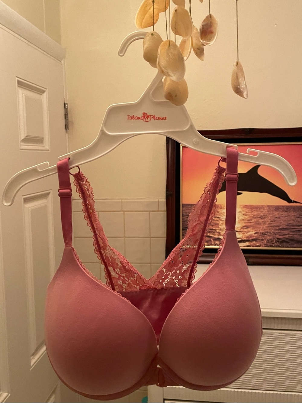 Victoria's Secret PINK Lace Racerback Bra (34DDD)